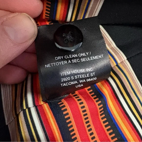 Pendleton Virgin Wool Blend Spring/Fall Coat Jacket Men’s XL Black EUC Classic - Picture 7 of 11